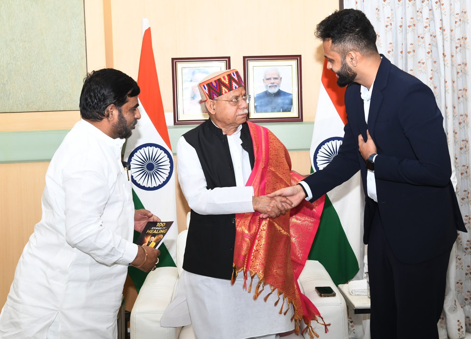 Dr. Uday Kiran with the Hon'ble Governor of Telangana at Raj Bhavan