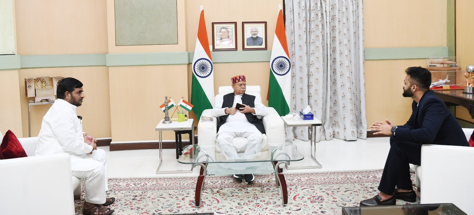 Official meeting with the Hon'ble Governor of Telangana at Raj Bhavan
