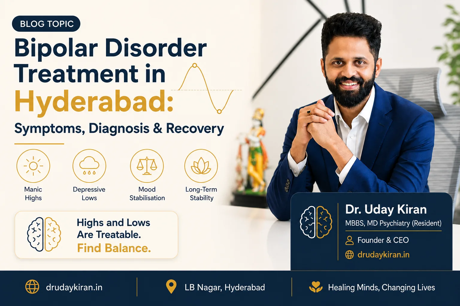 Bipolar Disorder Treatment in Hyderabad: Symptoms, Diagnosis & Recovery Guide