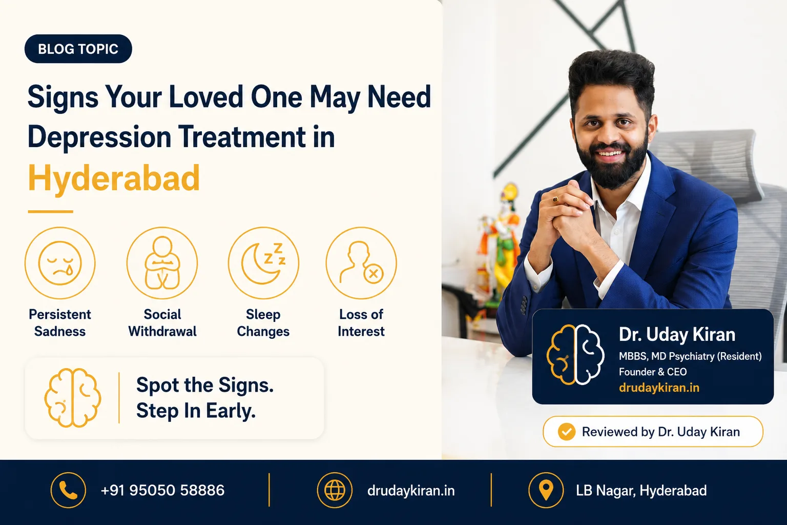 Signs Your Loved One May Need Depression Treatment in Hyderabad