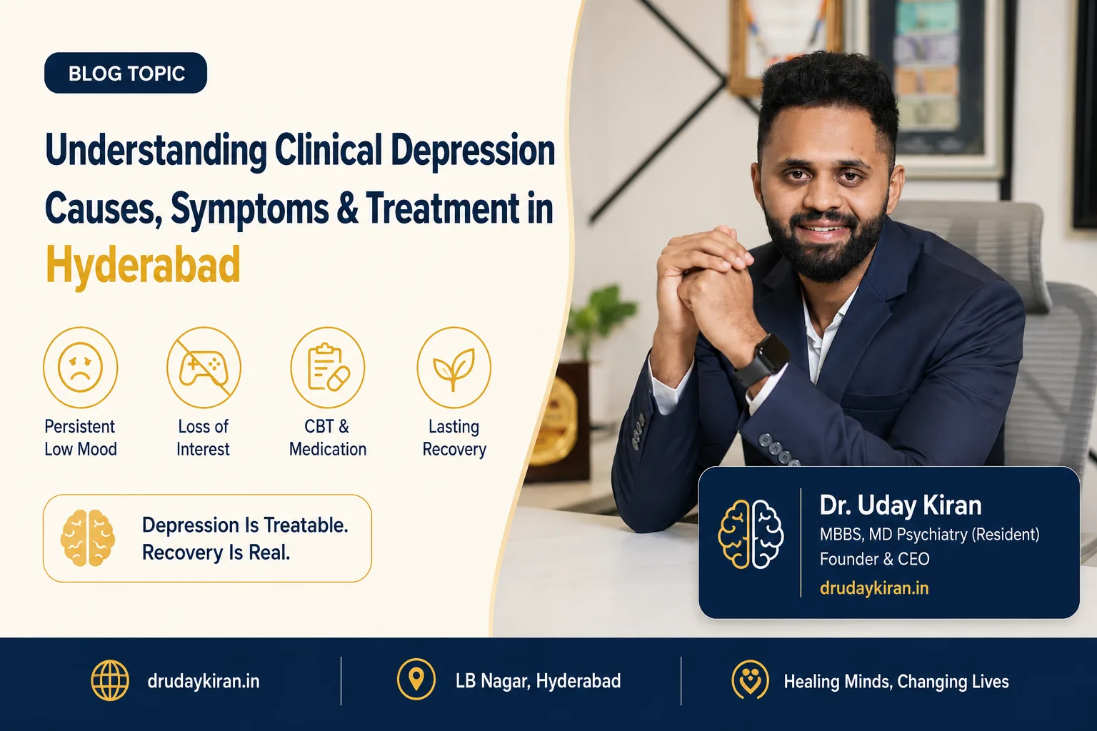 Understanding Clinical Depression: Causes, Symptoms, and Treatment Options